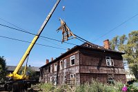 УГХ Кинешмы продолжает снос домов аварийных домов на Рубленом