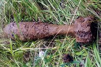 На бывшем танковом полигоне под Шуей нашли 120-мм мину времён Великой Отечественной войны