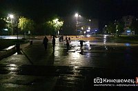 Вход в благоустроенный центральный парк Кинешмы погрузился во тьму