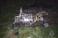 В Кинешемском районе сгорел квадроцикл