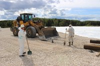 На свалке в Сокольниках после тушения очагов возгораний формируют террикон