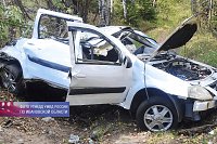 В Юрьевецком районе водитель на «Ладе Ларгусе» вылетел в кювет