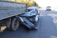 На дороге Иваново-Родники от удара о грузовик погиб пассажир буксируемой машины