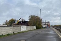 Возле Кинешемского ж/д перрона приступили к сносу дома 1882 года постройки