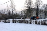 Коммунальщики очищают от снега дороги в Кинешемском районе