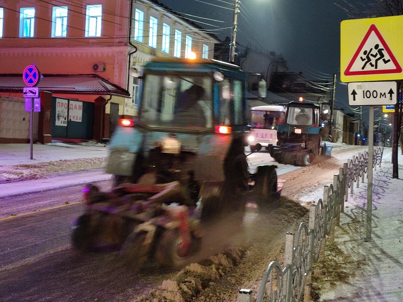 УГХ Кинешмы устраняет последствия снегопада