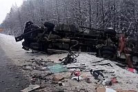 В Комсомольском районе при столкновении двух грузовиков погибли оба водителя