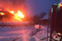 В Заволжском районе при пожаре жилого дома погибла пенсионерка