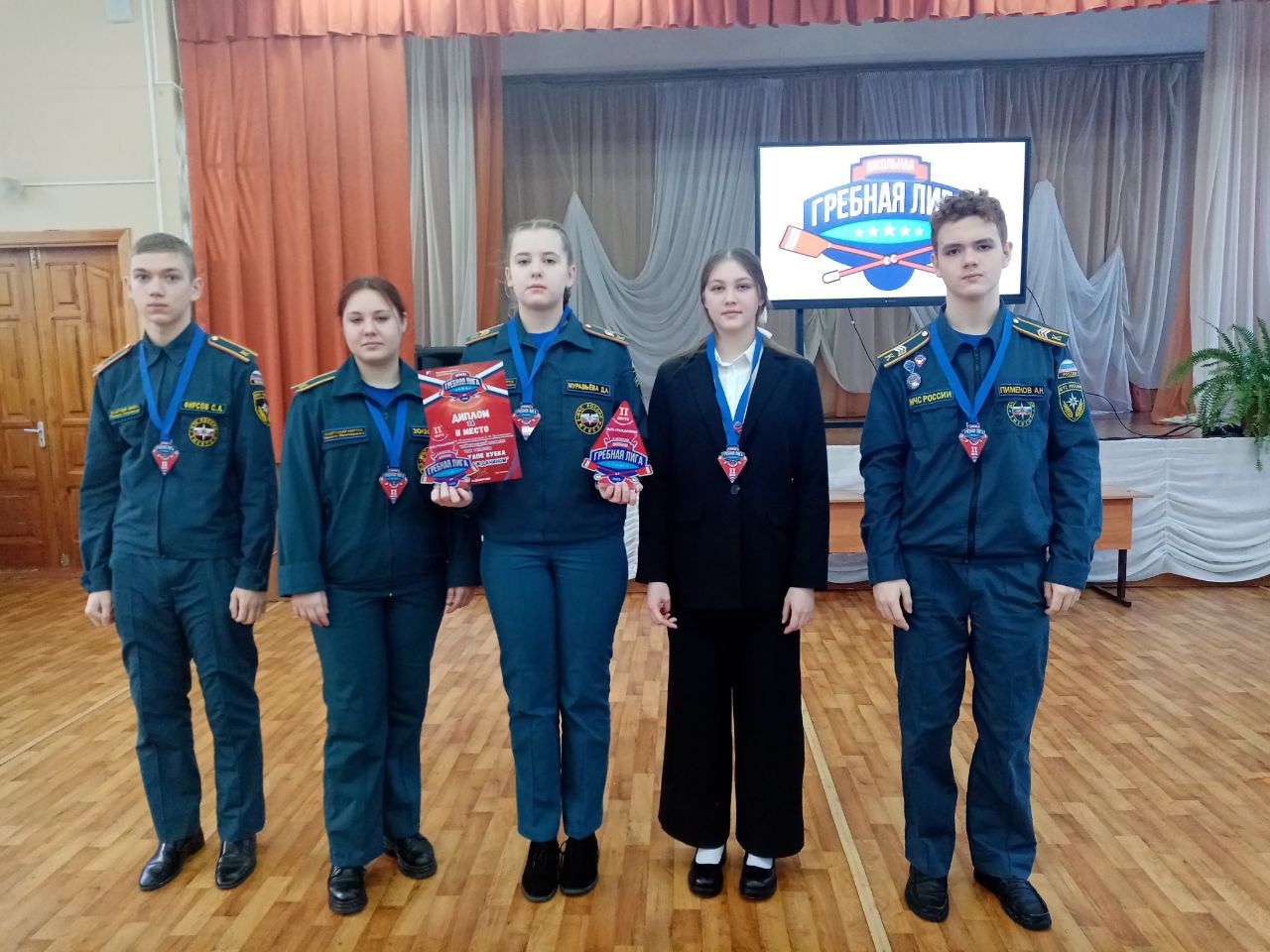 В школе №18 чествовали призеров II этапа Всероссийских соревнований «Школьной гребной лиги»