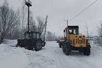 В вывозе снега с улиц Кинешмы задействованы два погрузчика и пять самосвалов