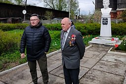 Кинешму посетил внук Героя Советского Союза Виктора Кудрявцева