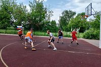 На новой площадке на ул.Костромской прошел дружеский турнир по баскетболу