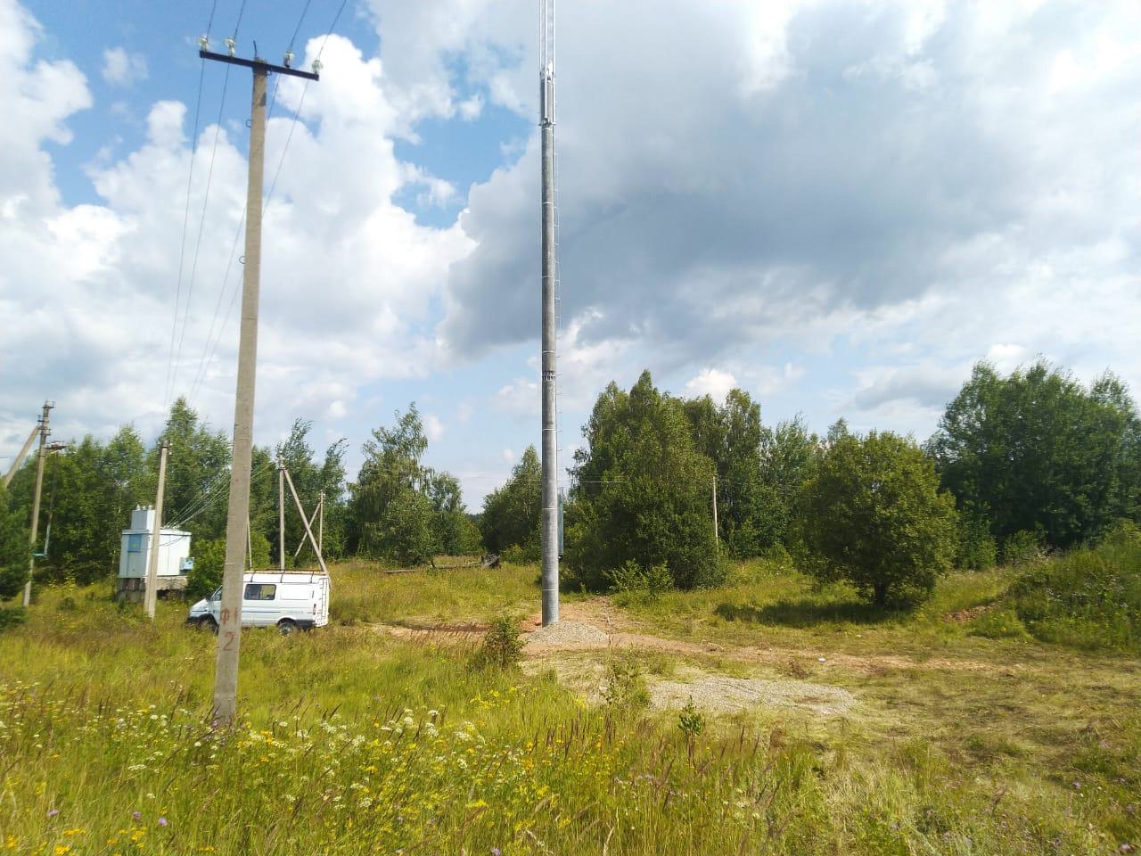 В деревне Закусихино установлена современная базовая станция сотовой связи