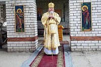 В строящемся храме на «Автоагрегате» прошло архиерейское служение