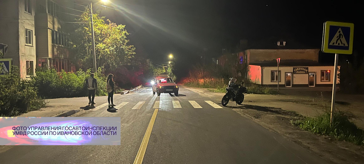 На ул. Григория Королева мотоциклист влетел в попутную «Калина»