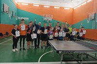 Команда школы №16 - призёр областных соревнований по настольному теннису