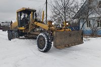 Техника УГХ направлена на уборку от снега частного сектора