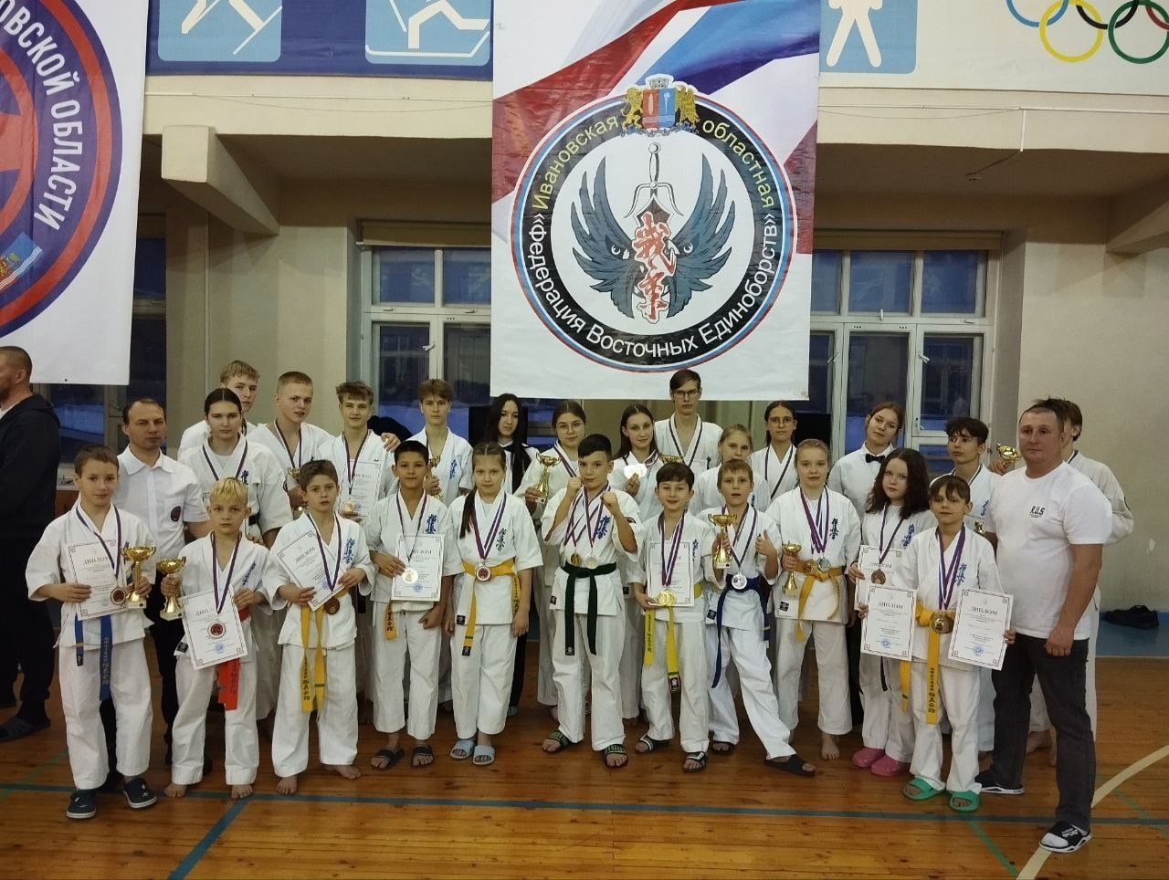 Каратисты Кинешмы завоевали 50 медалей на Первенстве и Чемпионате Ивановской области по киокушин
