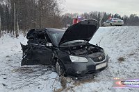 В лобовом столкновении двух иномарок в Родниковском районе погиб мужчина