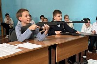 Учащиеся гимназии выполнили нормативы ГТО по стрельбе из электронного оружия
