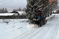 Дороги Кинешемского района расчищают от выпавшего снега
