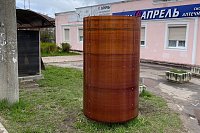 В Наволоках отремонтировали обветшалые рекламные тумбы