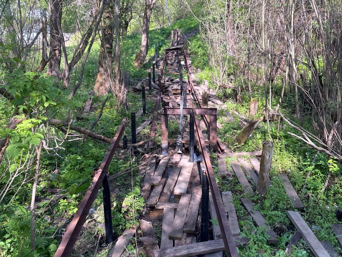 В Наволоках приступили к ремонту 37-метрового моста через ручей по улице Ульянова