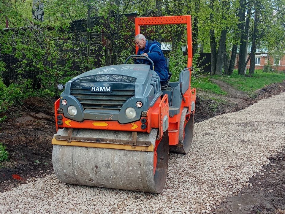 В Кинешме продолжается ремонт тротуаров