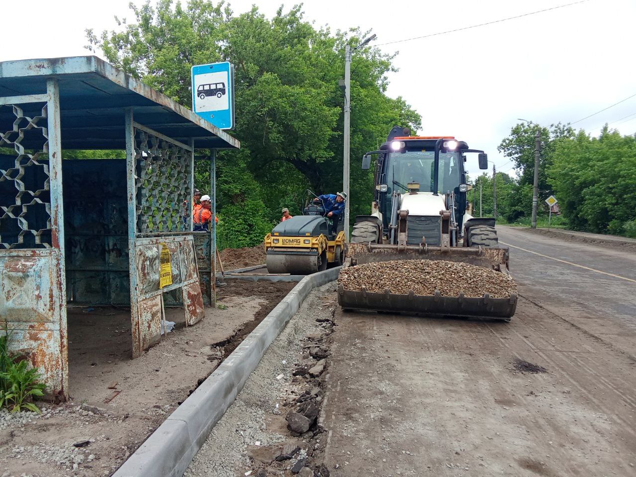 На ул. Социалистической восстанавливают посадочные площадки и подходы к ним