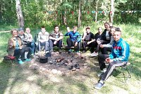 На правом берегу реки Меры стартовал городской школьный турслёт