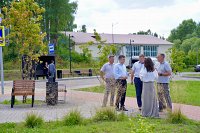 На Базарной площади в Наволоках подрядчик устраняет недостатки