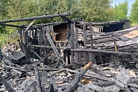 В Кинешме горели сараи, гараж и хозяйственные постройки