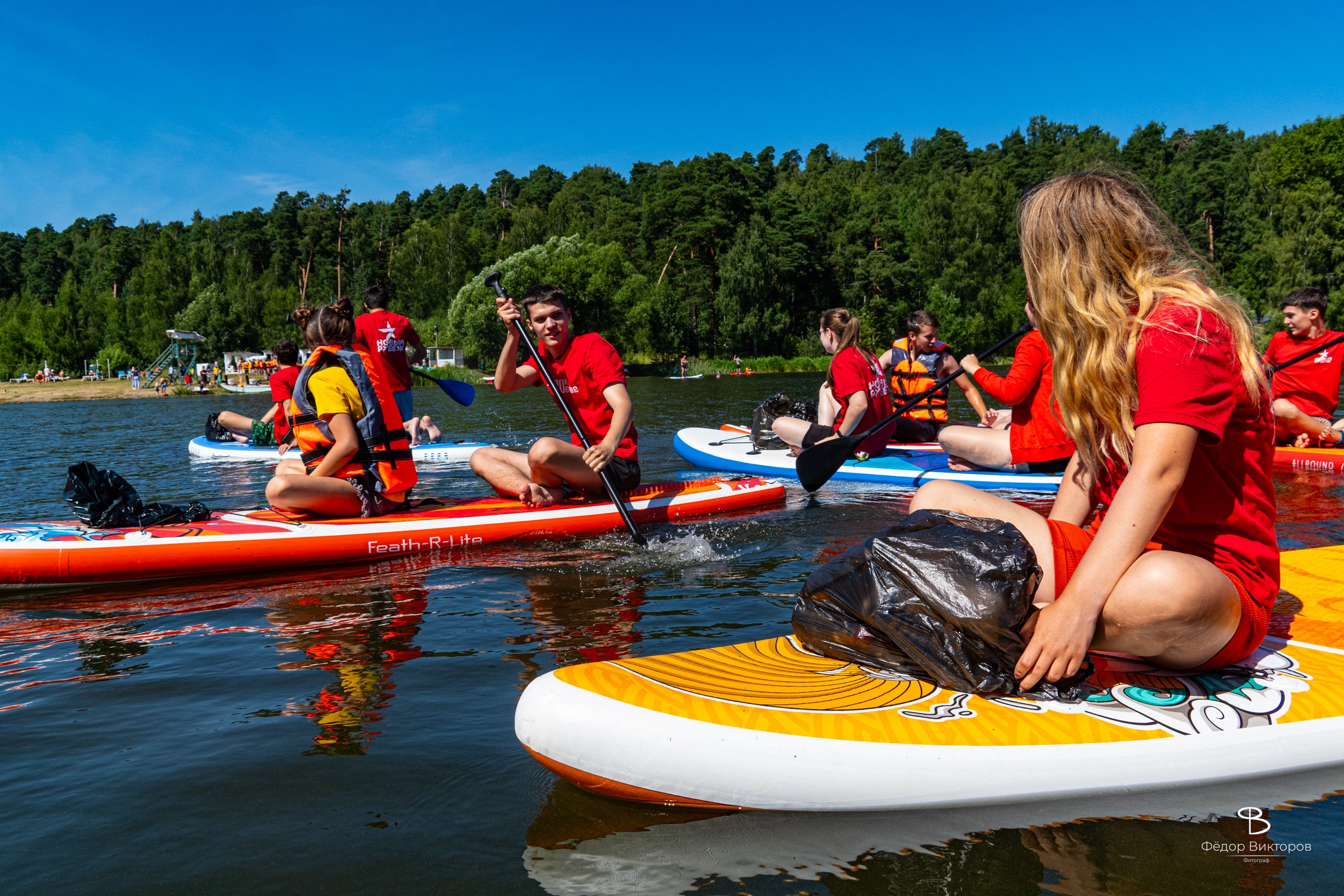 В Кинешме состоялась экологическая акция #ЭкоДесант на сапбордах