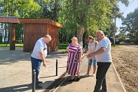 В Наволоках завершен ремонт тротуара вдоль парка «Комсомольский»