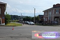 На улице им.М.Горького автомобиль «Лифан» врезался в мотоциклиста