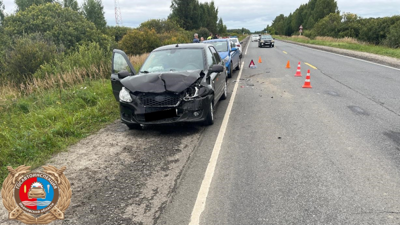 На дороге Ковров-Шуя-Кинешма столкнулись «Фольксваген» и «Датсун»