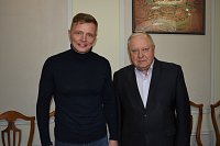 Глава Кинешмы Вячеслав Ступин встретился с Героем России Ильей Сизовым