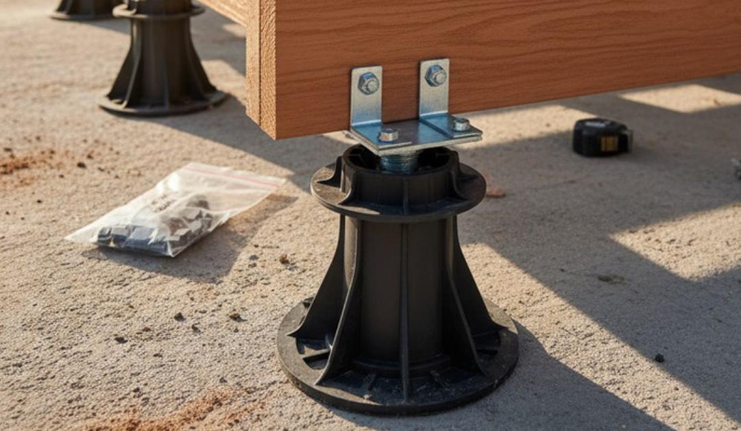 Зачем нужны регулируемые опоры для лаг террасной доски