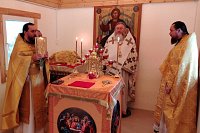 Епископ Иларион возглавил богослужение в престольный праздник храма в п.Октябрьский