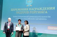 Санаторий имени Станко вошёл в ТОП-100 лучших российских здравниц