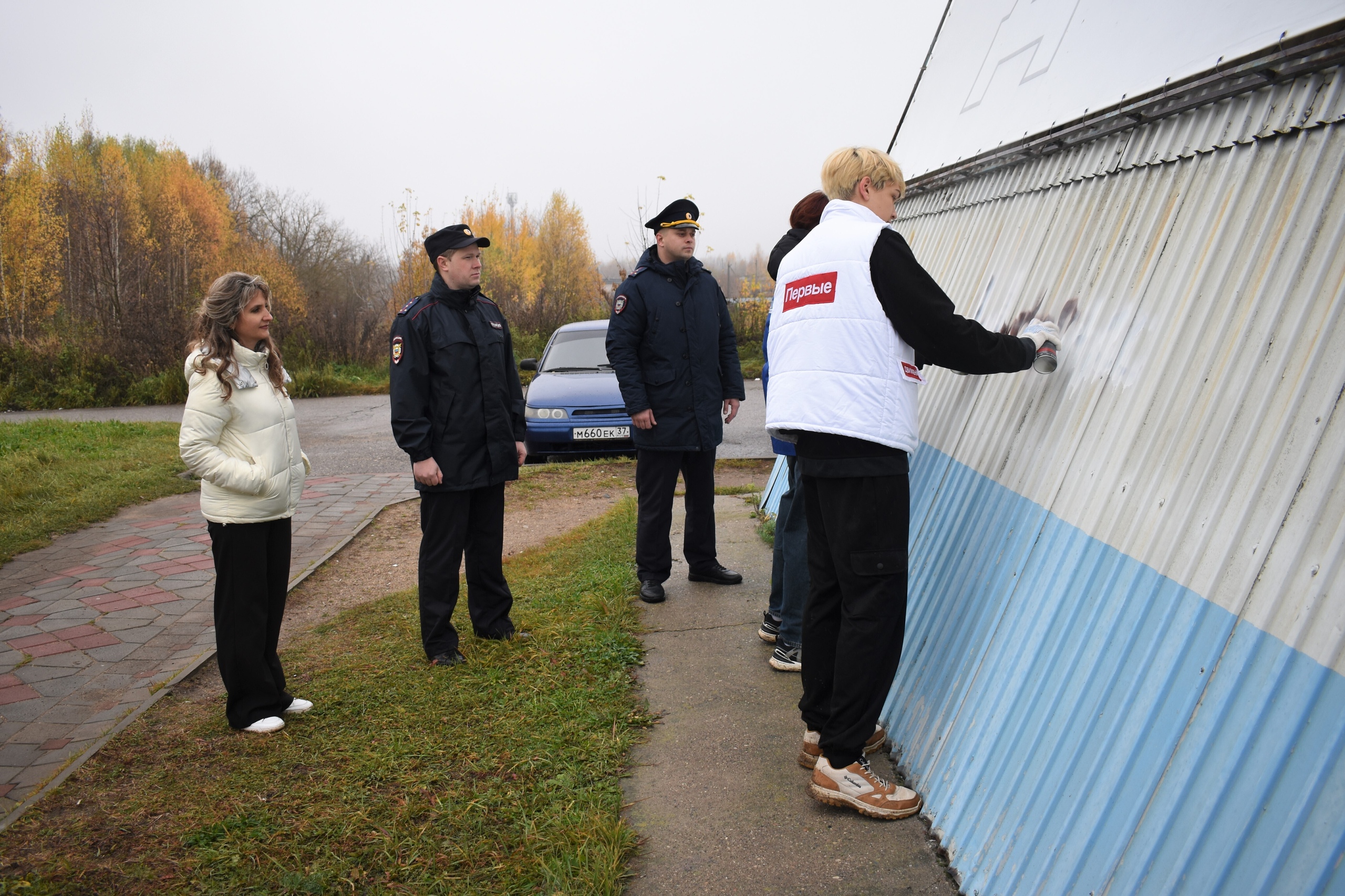 Кинешму продолжают очищать от «наркотических» надписей на фасадах