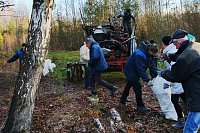 У деревни Доброхотово ликвидировали несанкционированную свалку