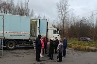 До 21 ноября жители микрорайона «Томна» могут пройти диспансеризацию в мобильном комплексе