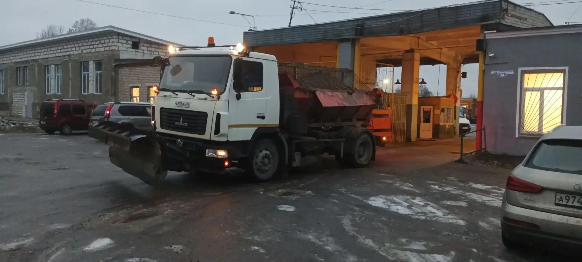 Кинешму накрыл ледяной дождь