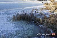 В Кинешемском районе запретили выход на лед водоемов