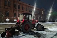 УГХ Кинешмы расчищает от снега дороги и тротуары