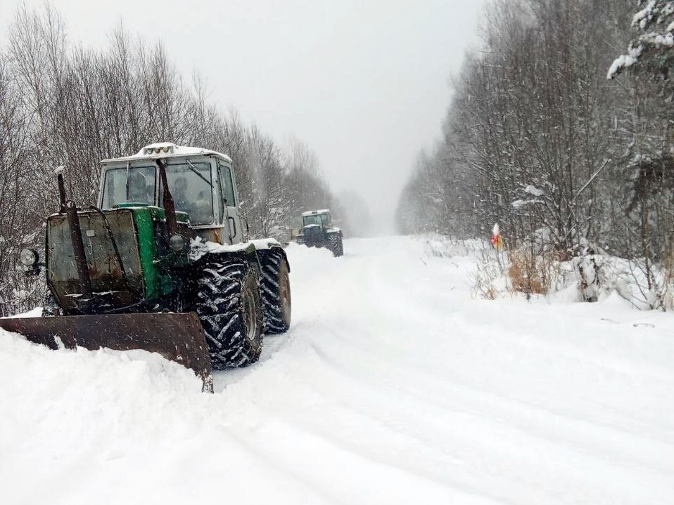 В Кинешемском районе ликвидируют последствия снежного циклона