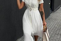 Плиссированное платье: повседневная вещь или только “на выход”?