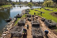 Как тюфячные габионы Рено укрепляют берега прудов с учетом надежности и визуальной гармонии