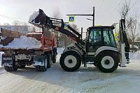 На дорогах Кинешемского района продолжаются работы по уборке снега